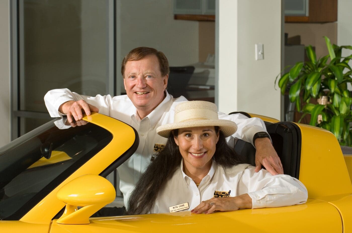 Rick & Rita Case in one of their dealership showrooms﻿