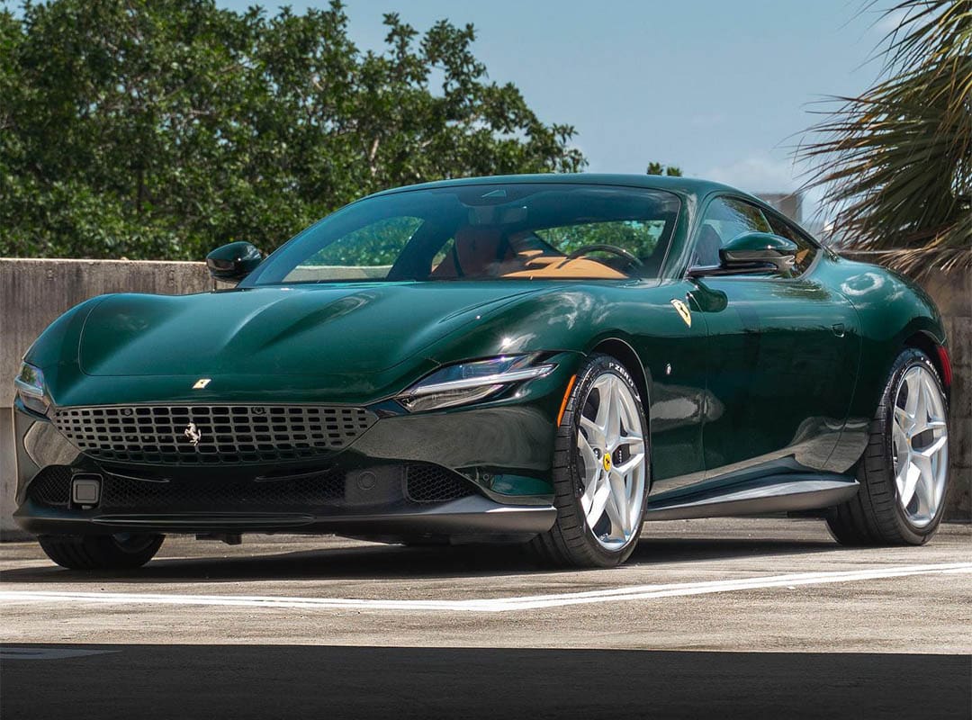 Check The Spec: Ferrari Roma Finished in Verde British Racing Over