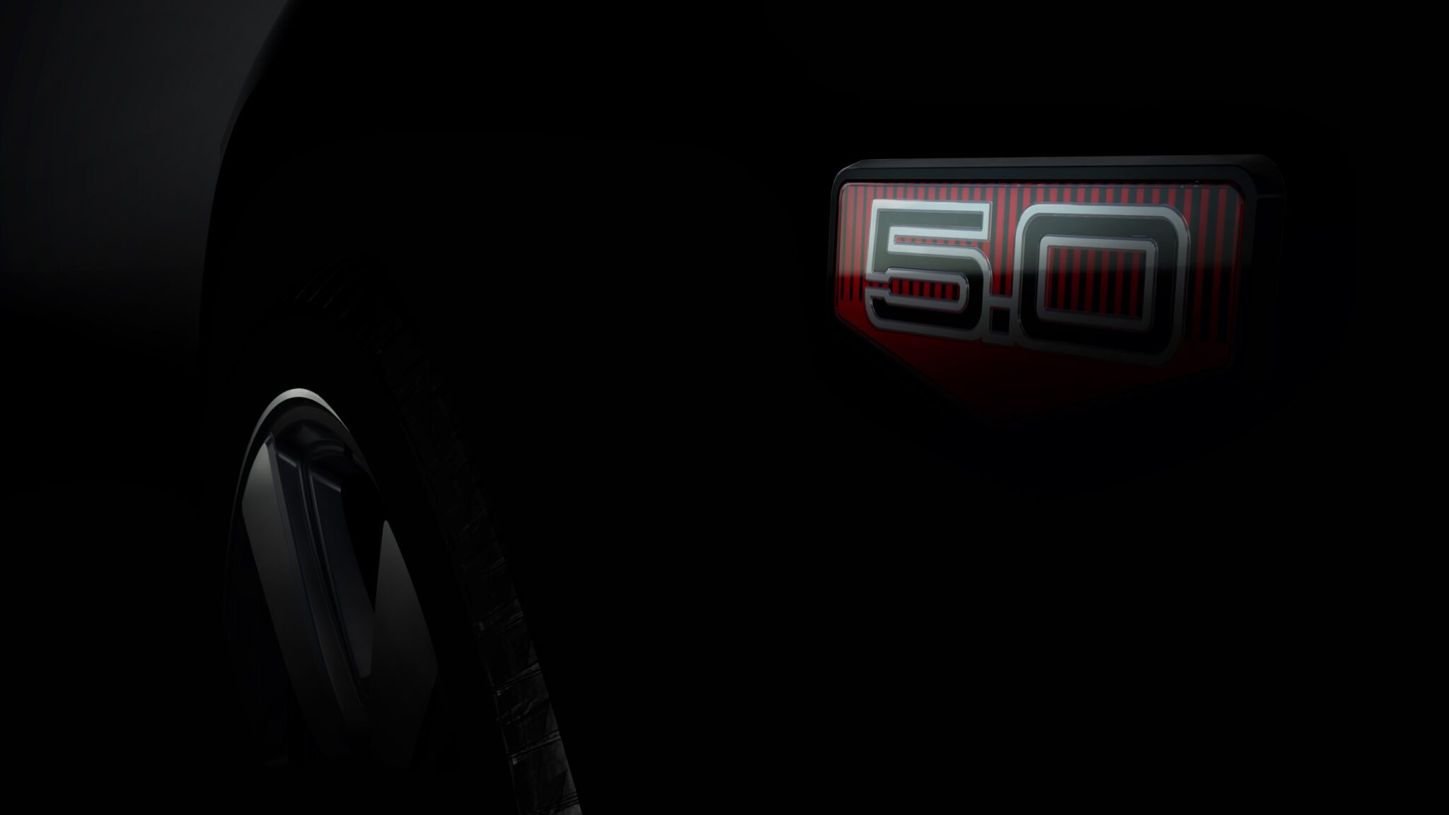 Mustang 60th Anniversary Fender Badge