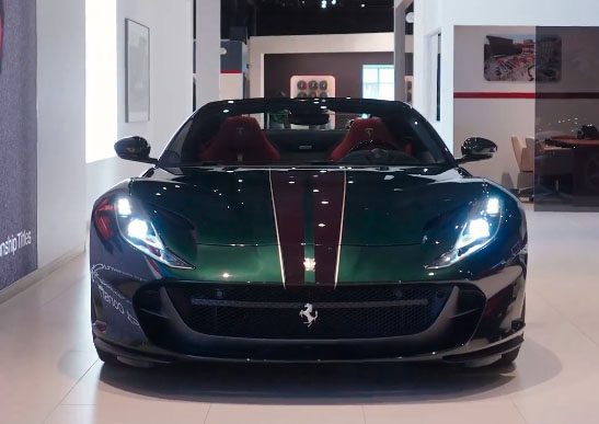 Ferrari Lake Forest Shows Off A Unique Verde Zeltweg 812 GTS Spec