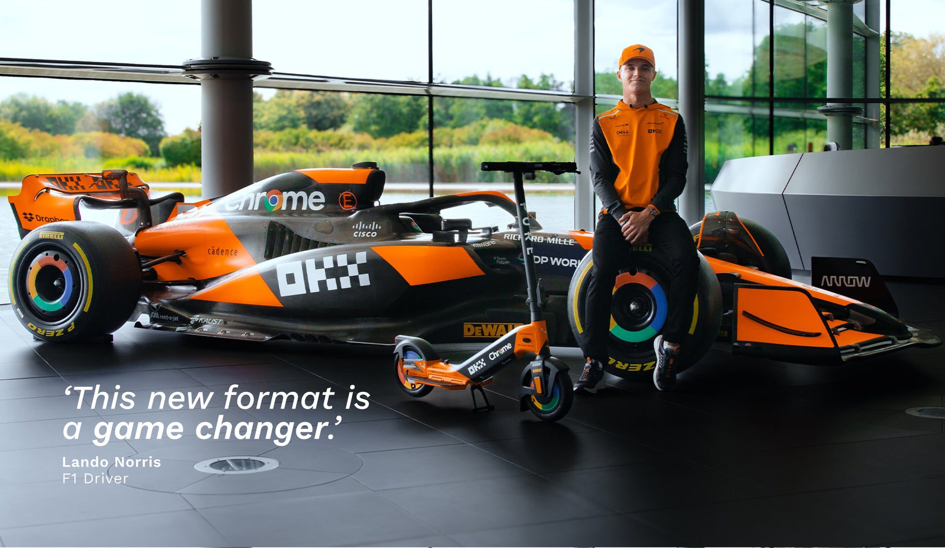 Lando Norris Rides In Style With Pure Electric's New MCL38 Special