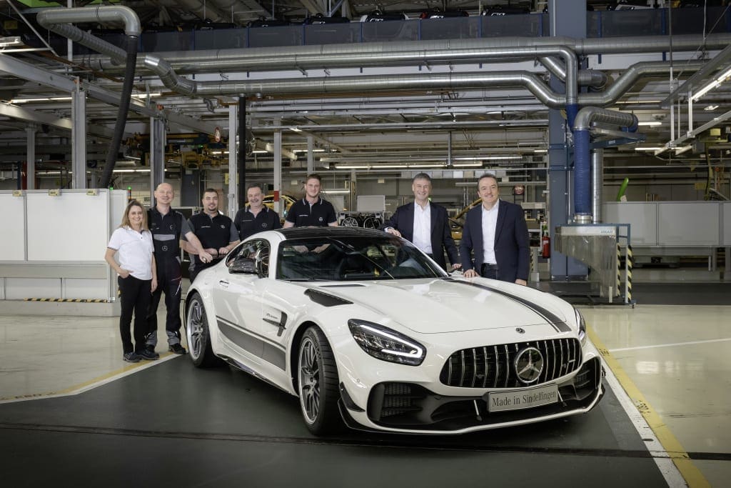 Die Startampel steht auf Grün: Produktionsstart des neuen Mercedes-AMG GT in SindelfingenAll lights on green: start of production of the new Mercedes-AMG GT in Sindelfingen