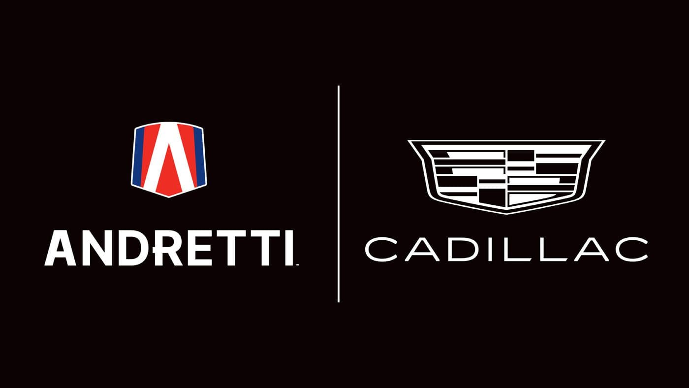 andretti global cadillac logo lockup