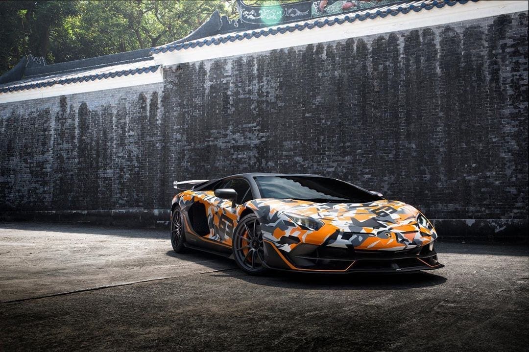 camo aventador svj 1