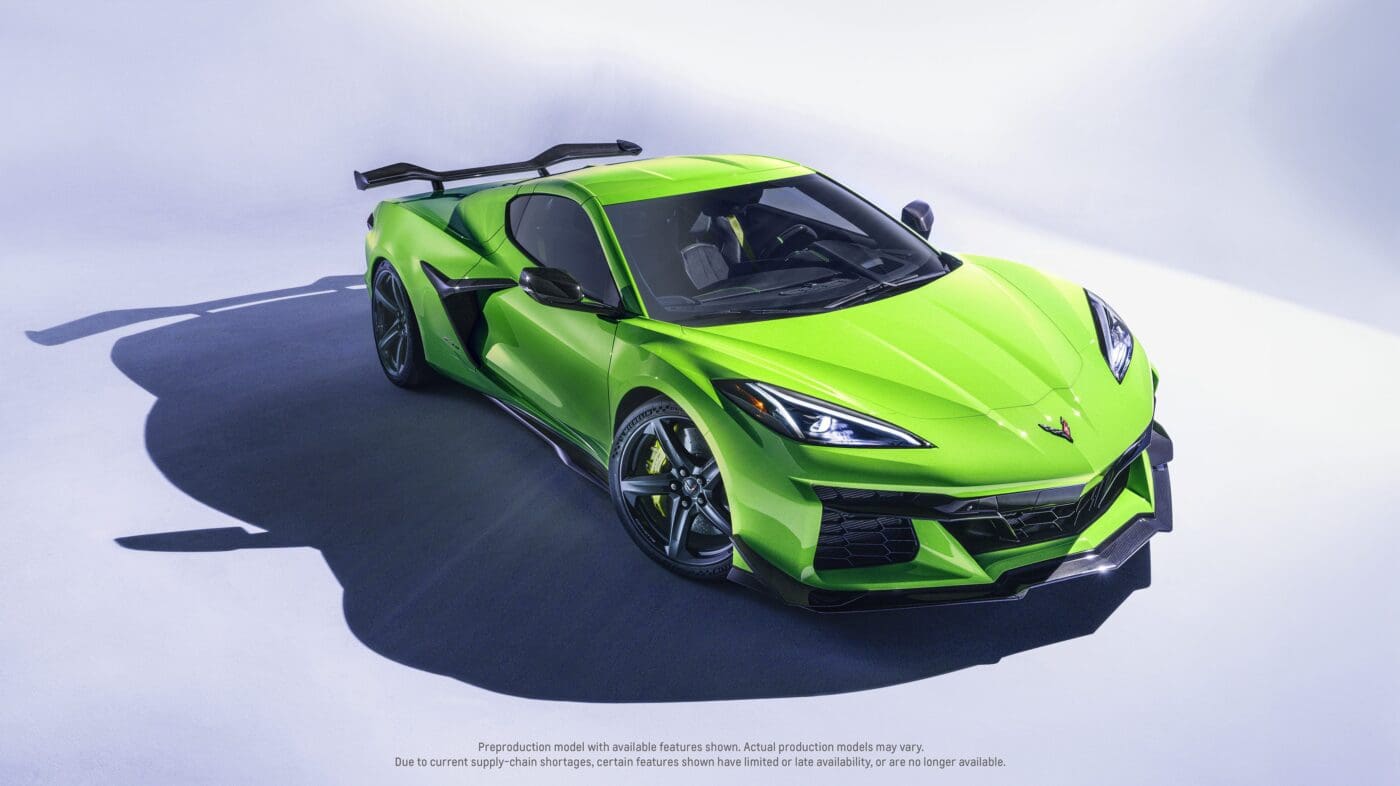 corvette z06 own the color minted green