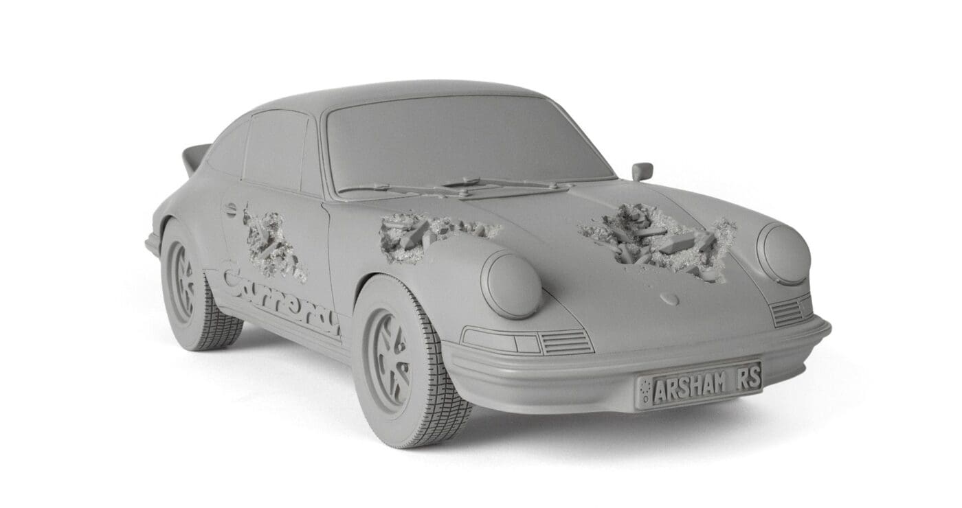 daniel arsham eroded porsche 1