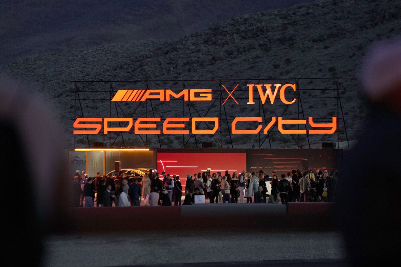 IWC Schaffhausen And Mercedes AMG Celebrate Their Partnership at "Speed City" in Las Vegas