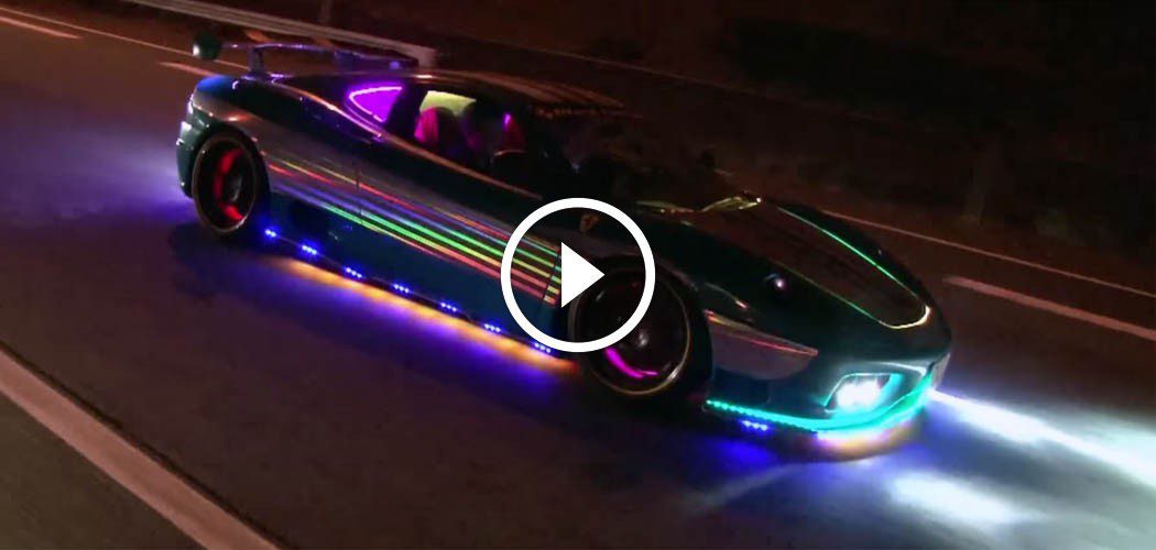 LED Ferrari 360 Modena Drives through Tokyo – duPont REGISTRY News