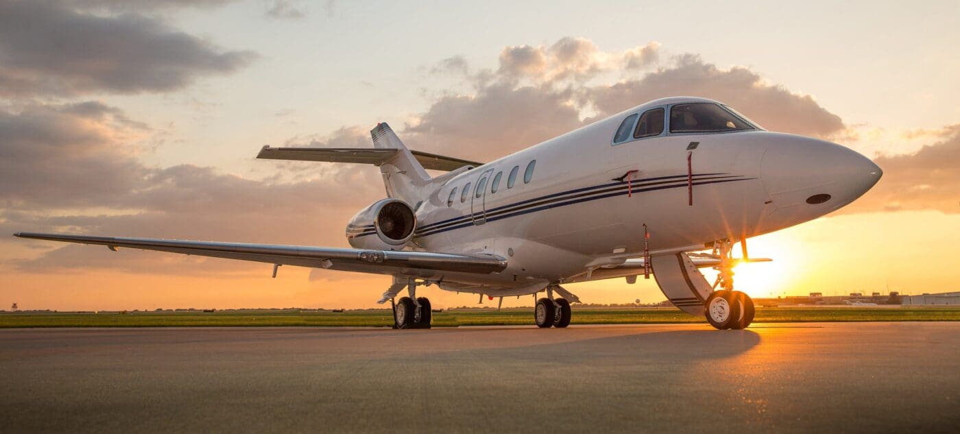 getty private corporate jet