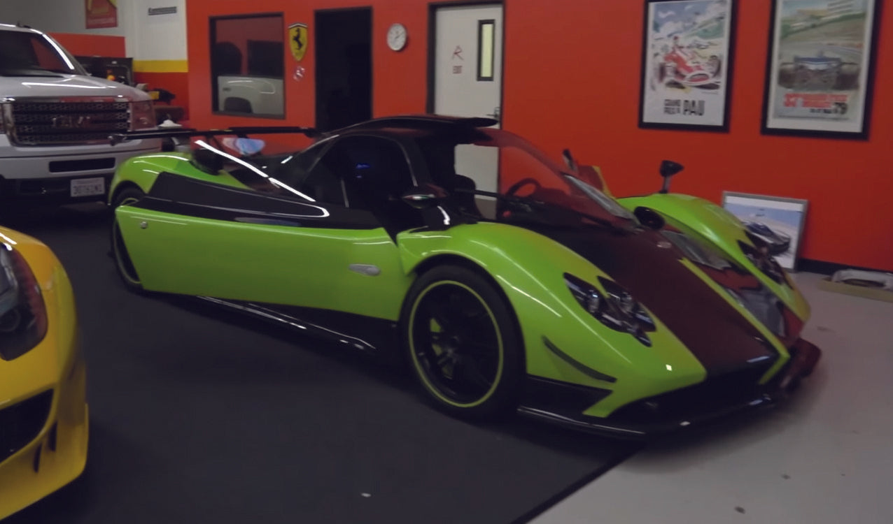 green pagani zonda cinque