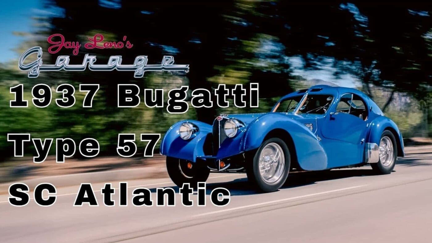 Watch Jay Leno Drive A Rebodied Bugatti Type 57 SC Atlantic