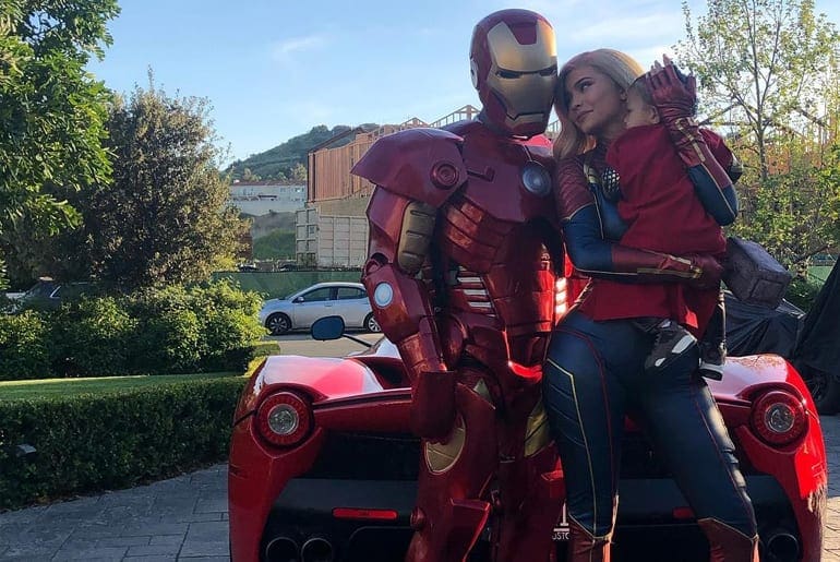 kylie-jenner-laferrari-ironman