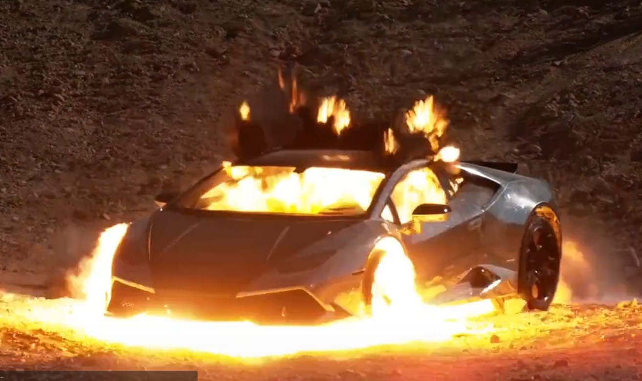 lamborghini explosion