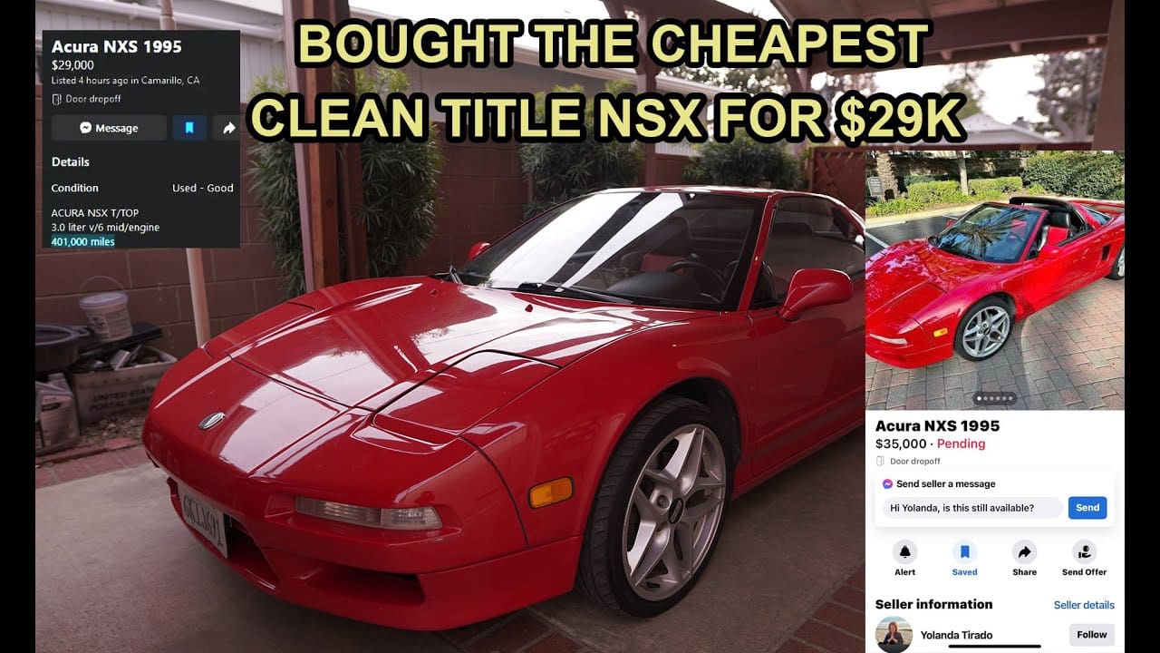 This Man Bought A $29K, 400K-Mile 1995 Acura NSX – duPont REGISTRY