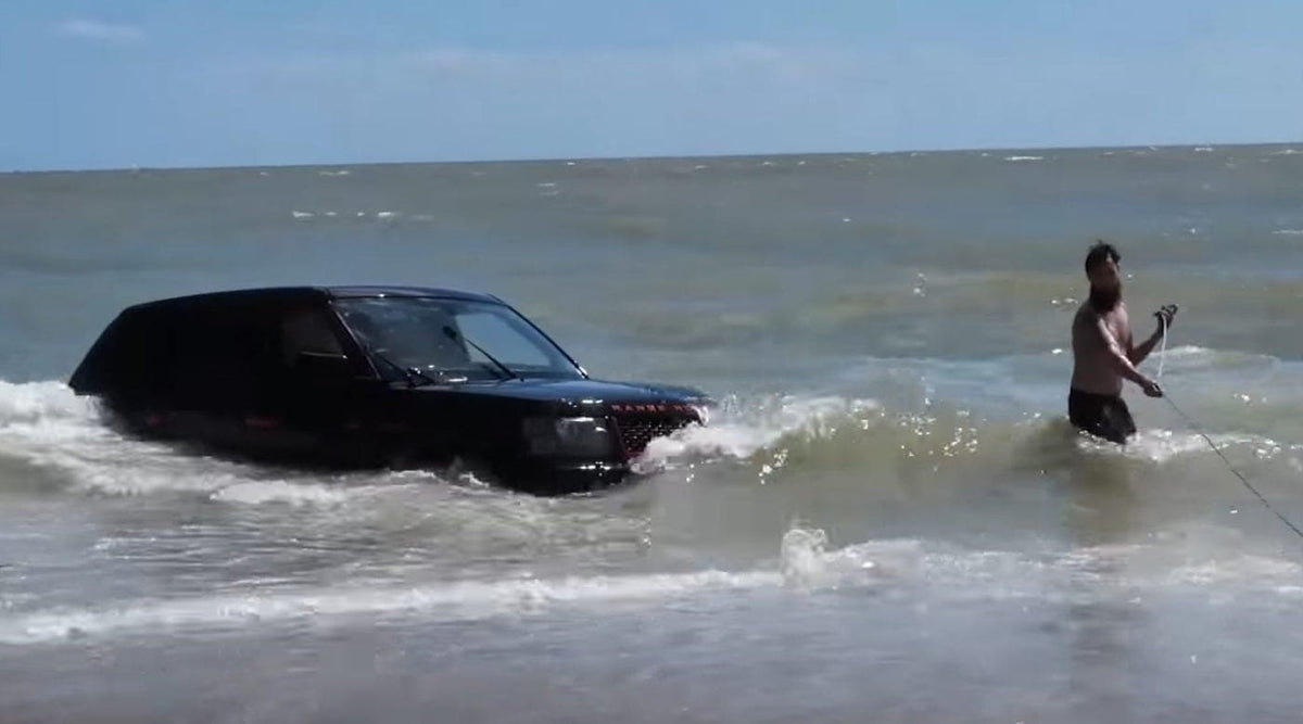 Range Rover Gets Swept Away Into the Sea – duPont REGISTRY News