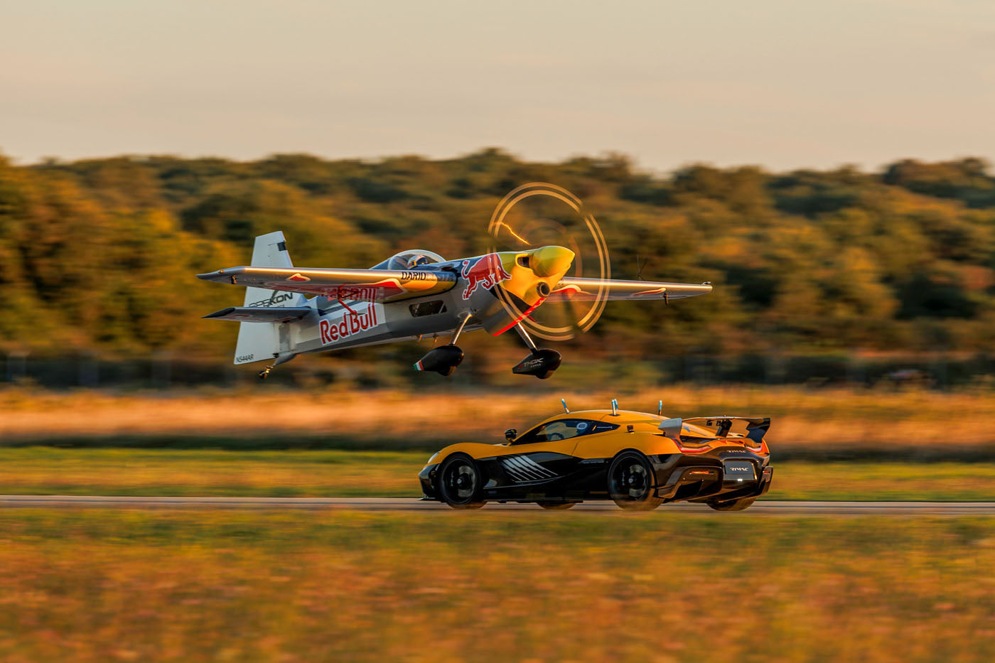 Watch Behind The Scenes Of The Epic Rimac x Red Bull Plane Stunt