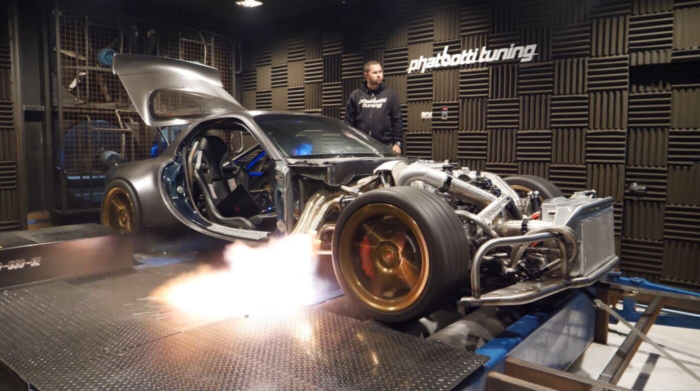 Rob Dom 4 Rotor Rob Dahm and the World's First 1000 HP AWD Billet 4-Rotor RX-7 – duPont ...