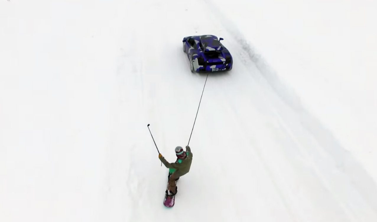 snowboarding-lamborghini