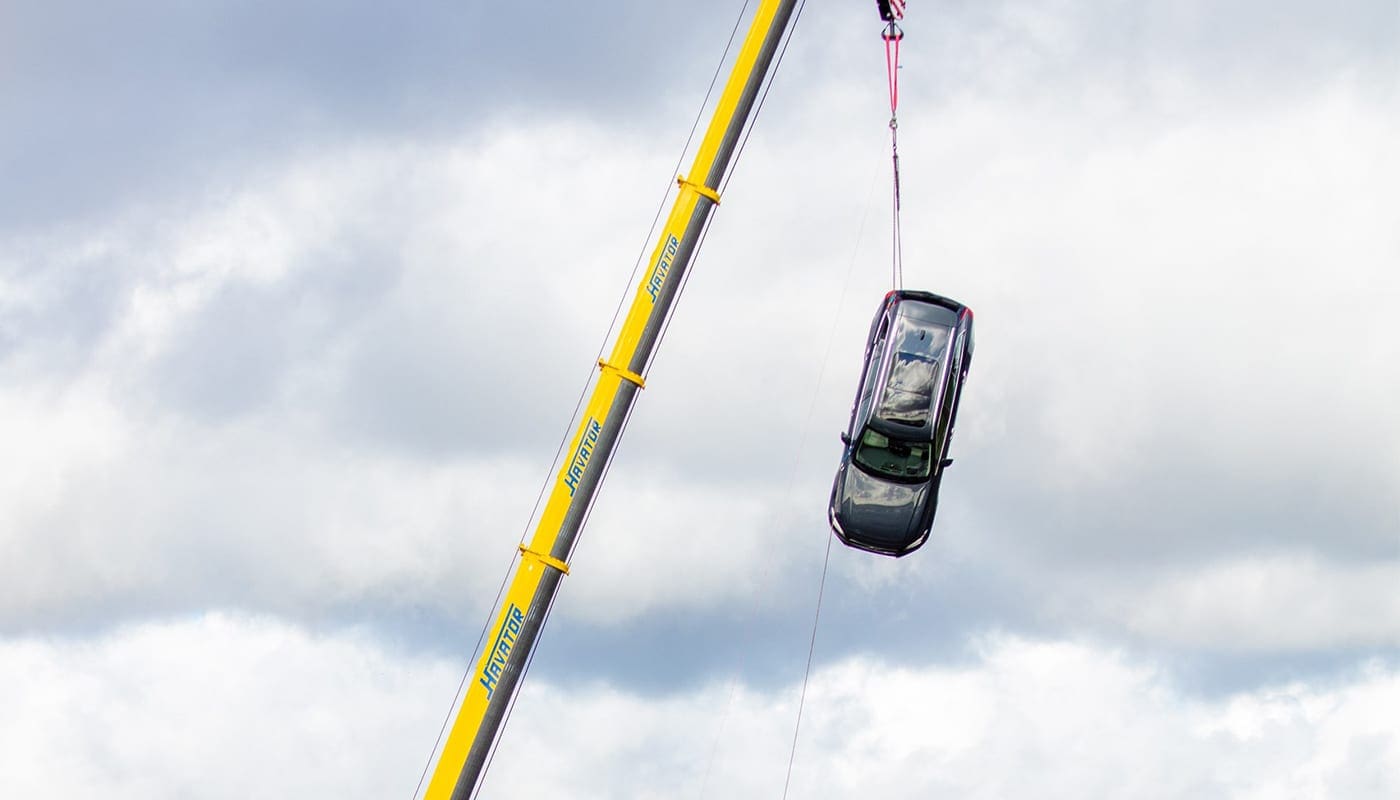 volvo crane drop main