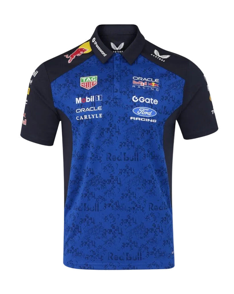 Red Bull Racing F1 Men's 2026 Team Polo Shirt- Blue/Navy