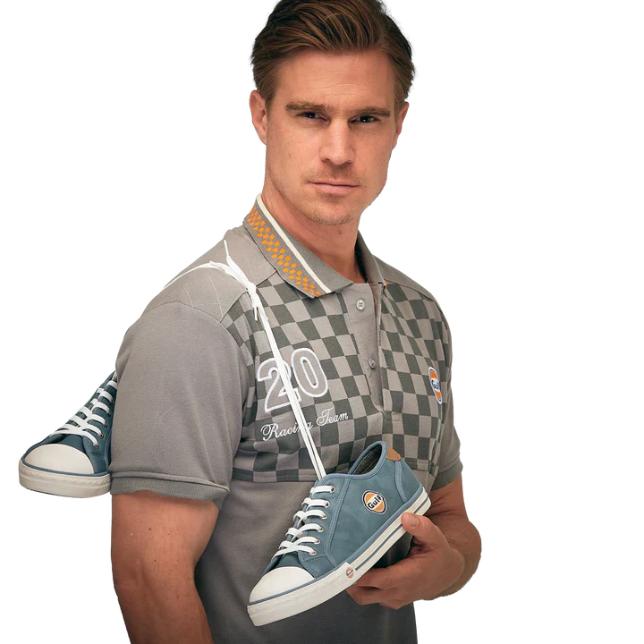 GrandPrix Originals Men's Gulf Low Top Sneakers - Stone Blue