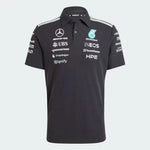 Mercedes - AMG Petronas Formula One 2026 Men's Team Polo Shirt - White/Black