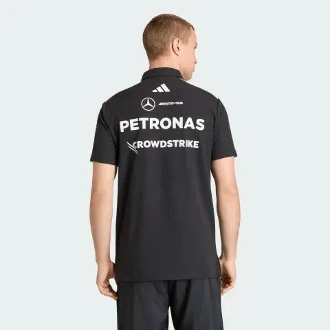 Mercedes - AMG Petronas Formula One 2026 Men's Team Polo Shirt - White/Black