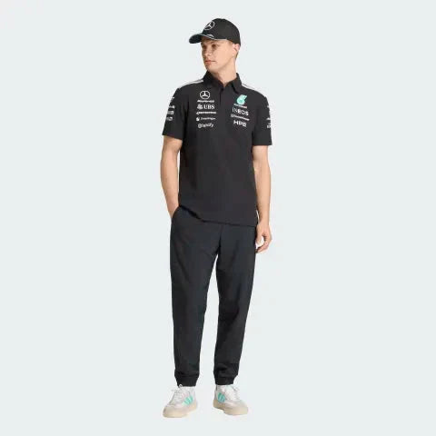 Mercedes - AMG Petronas Formula One 2026 Men's Team Polo Shirt - White/Black