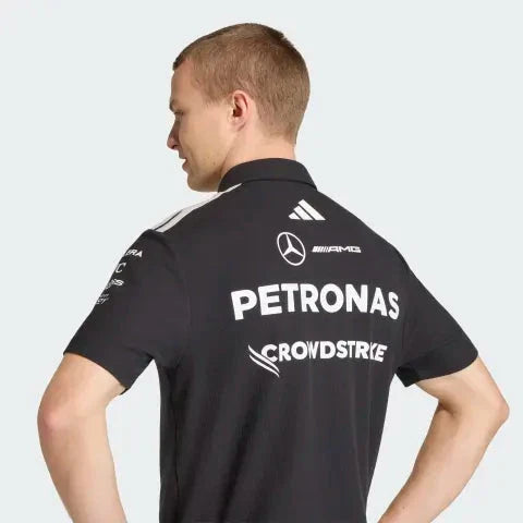 Mercedes - AMG Petronas Formula One 2026 Men's Team Polo Shirt - White/Black