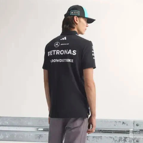 Mercedes - AMG Petronas Formula One 2026 Men's Team Polo Shirt - White/Black