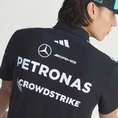 Mercedes - AMG Petronas Formula One 2026 Men's Team Polo Shirt - White/Black