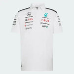 Mercedes - AMG Petronas Formula One 2026 Men's Team Polo Shirt - White/Black