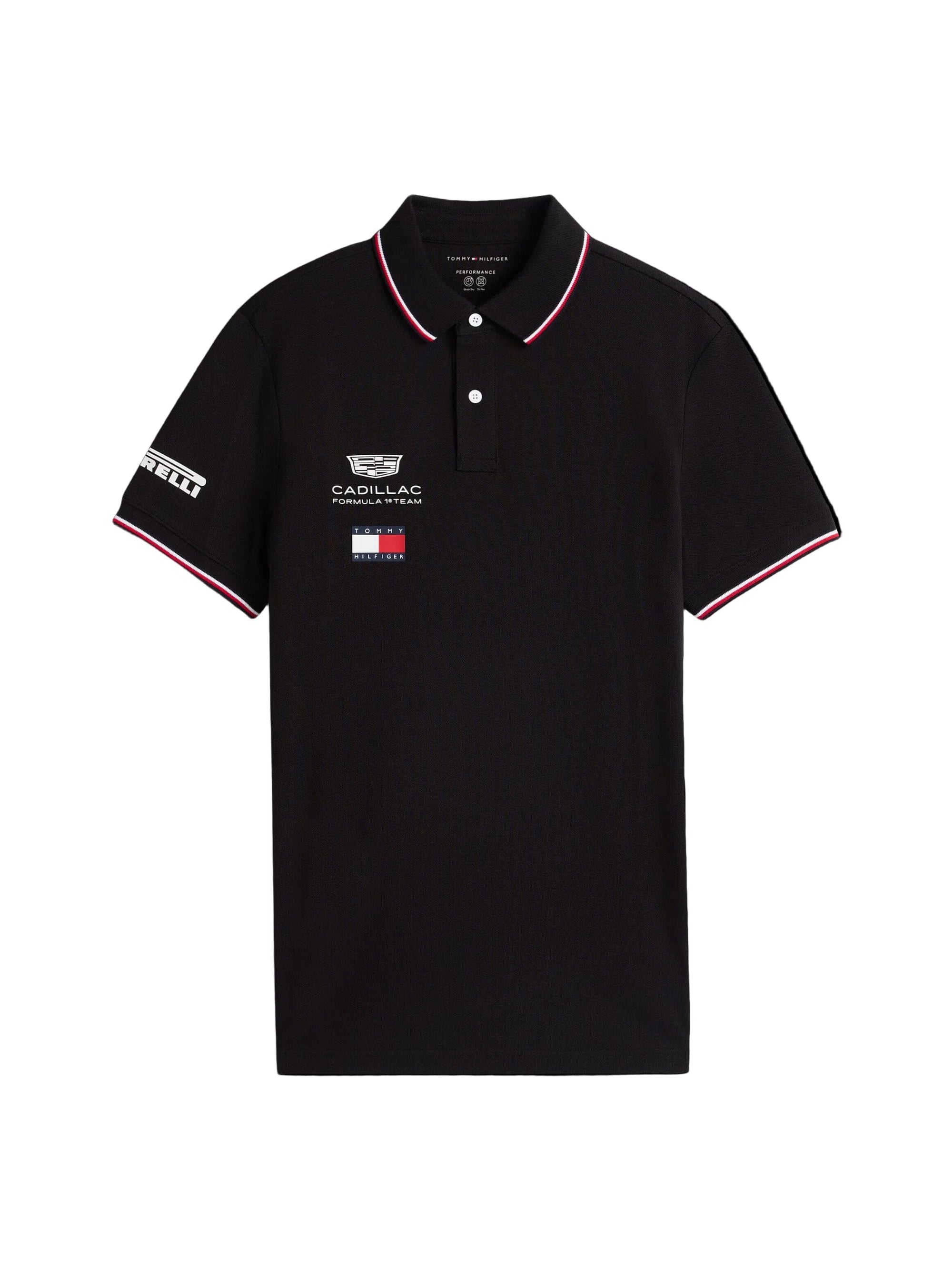 Cadillac F1 Racing 2026 Team Polo Shirt - Black/White