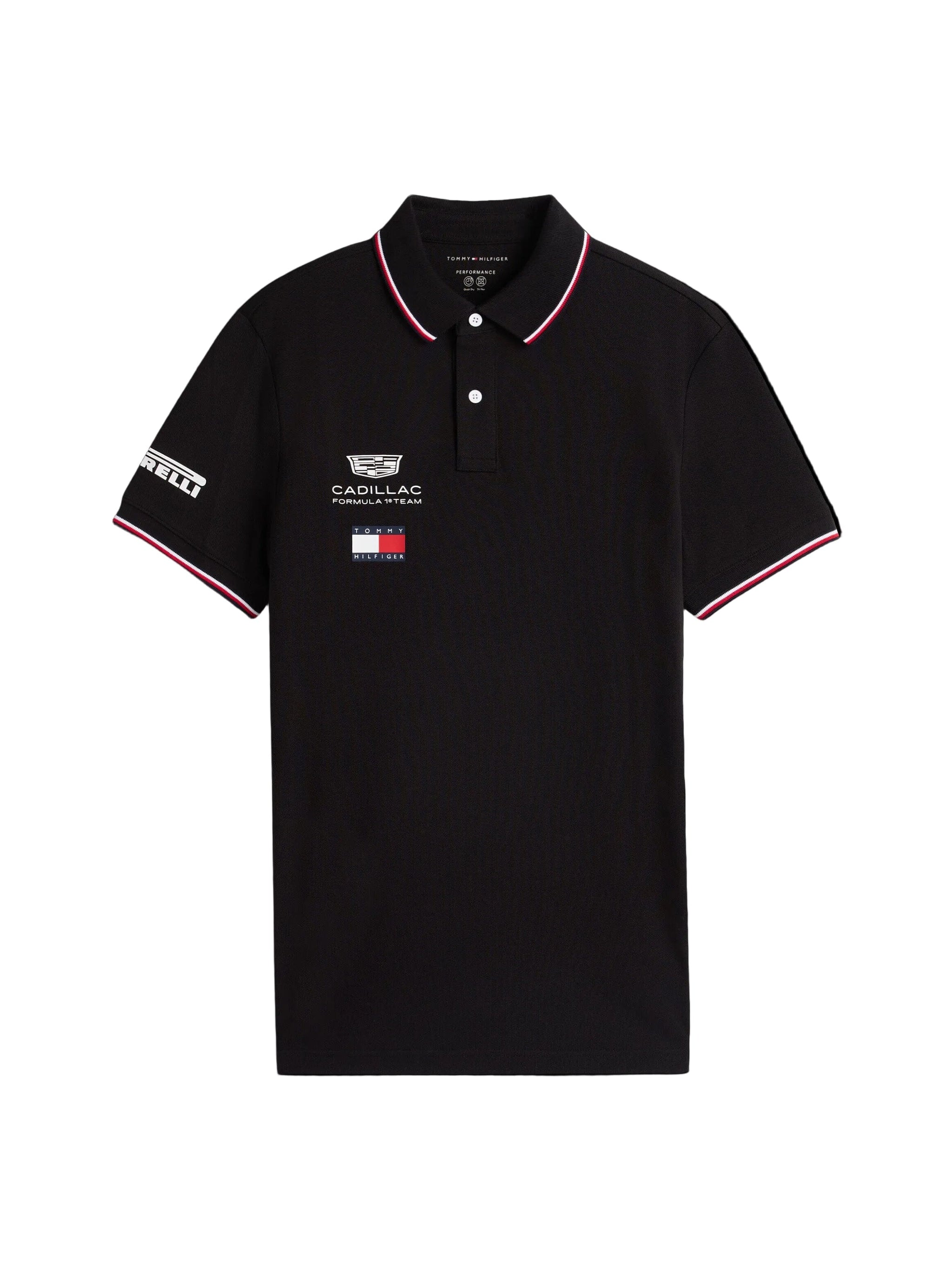 Cadillac F1 Racing 2026 Team Polo Shirt - Black/White