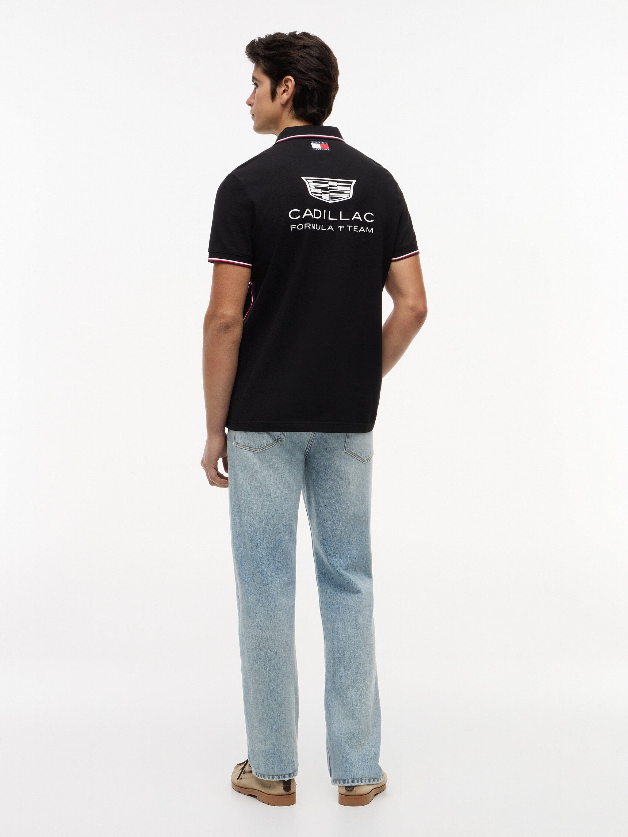 Cadillac F1 Racing 2026 Team Polo Shirt - Black/White