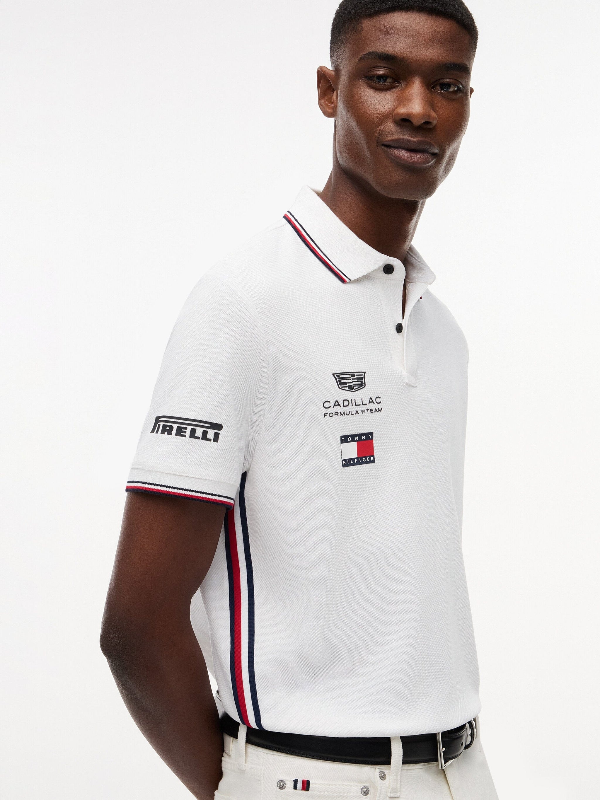 Cadillac F1 Racing 2026 Team Polo Shirt - Black/White