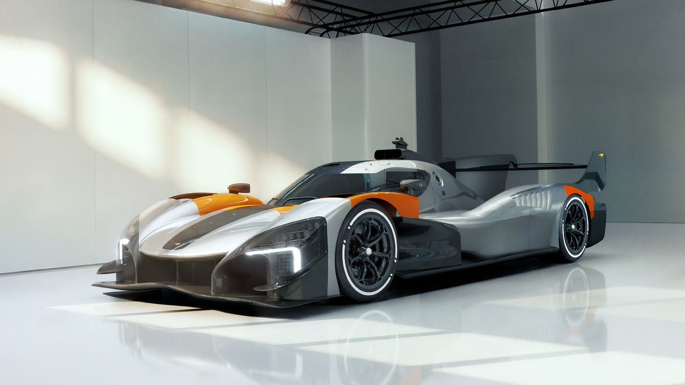 Concept render of the newly revealed McLaren Hypercar prototype destined for the 2027 24 Hours of Le Mans.