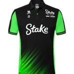 Stake F1 Kick Sauber 2025 Men's Team Polo Shirt - Black
