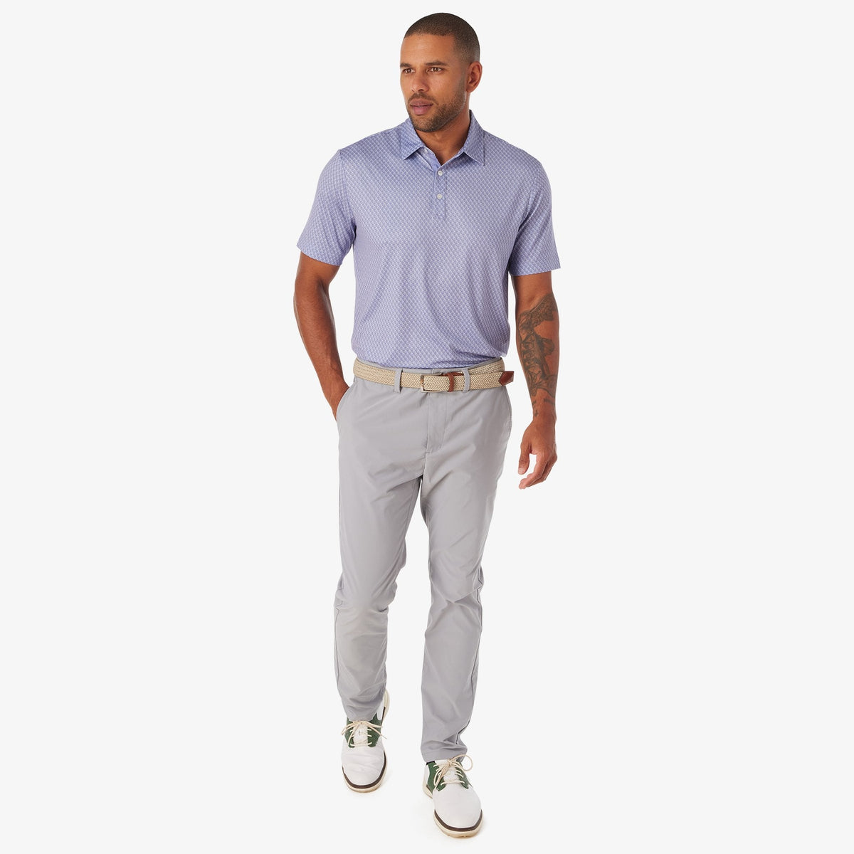 Athletic Tech Printed Polo