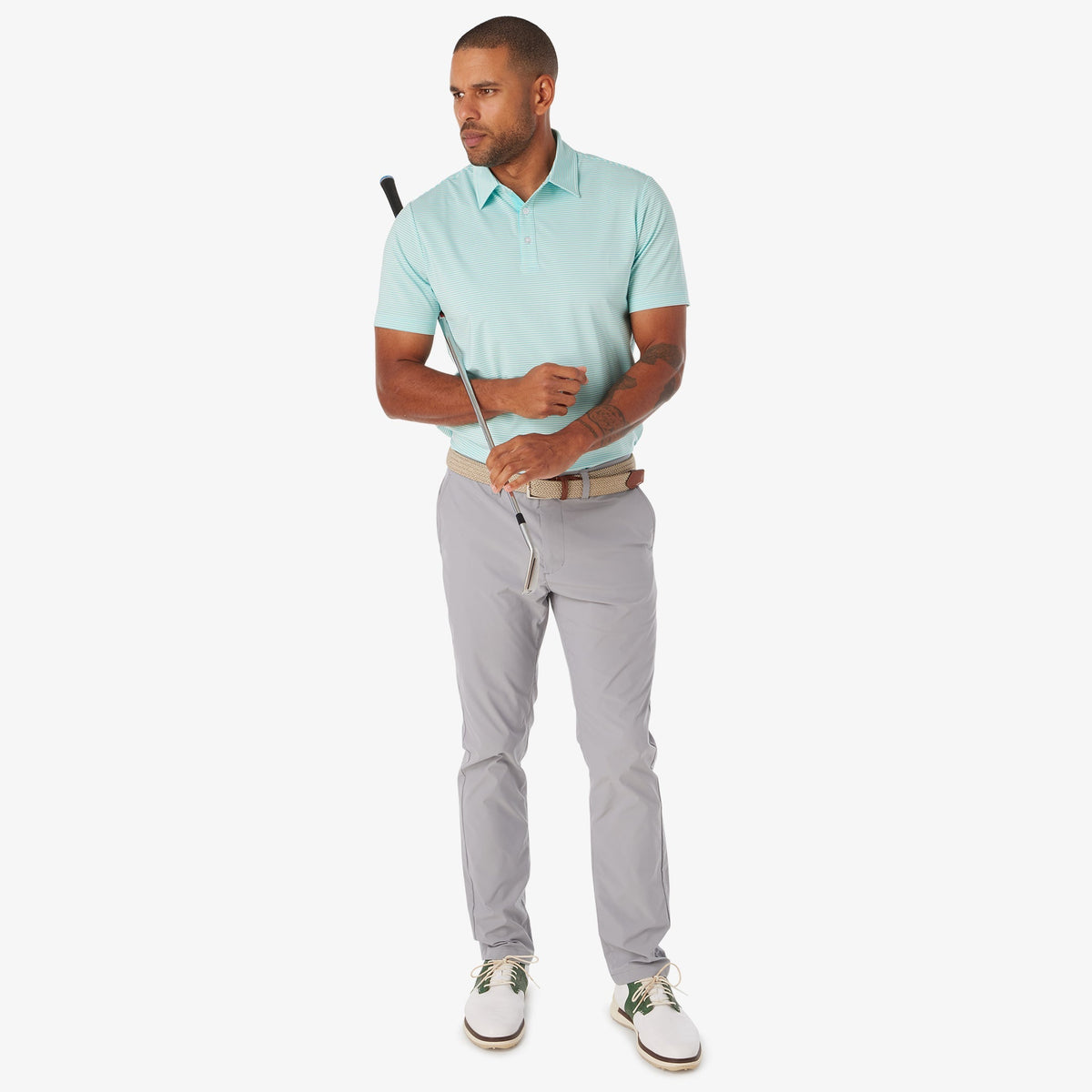 Athletic Tech Stripe Polo