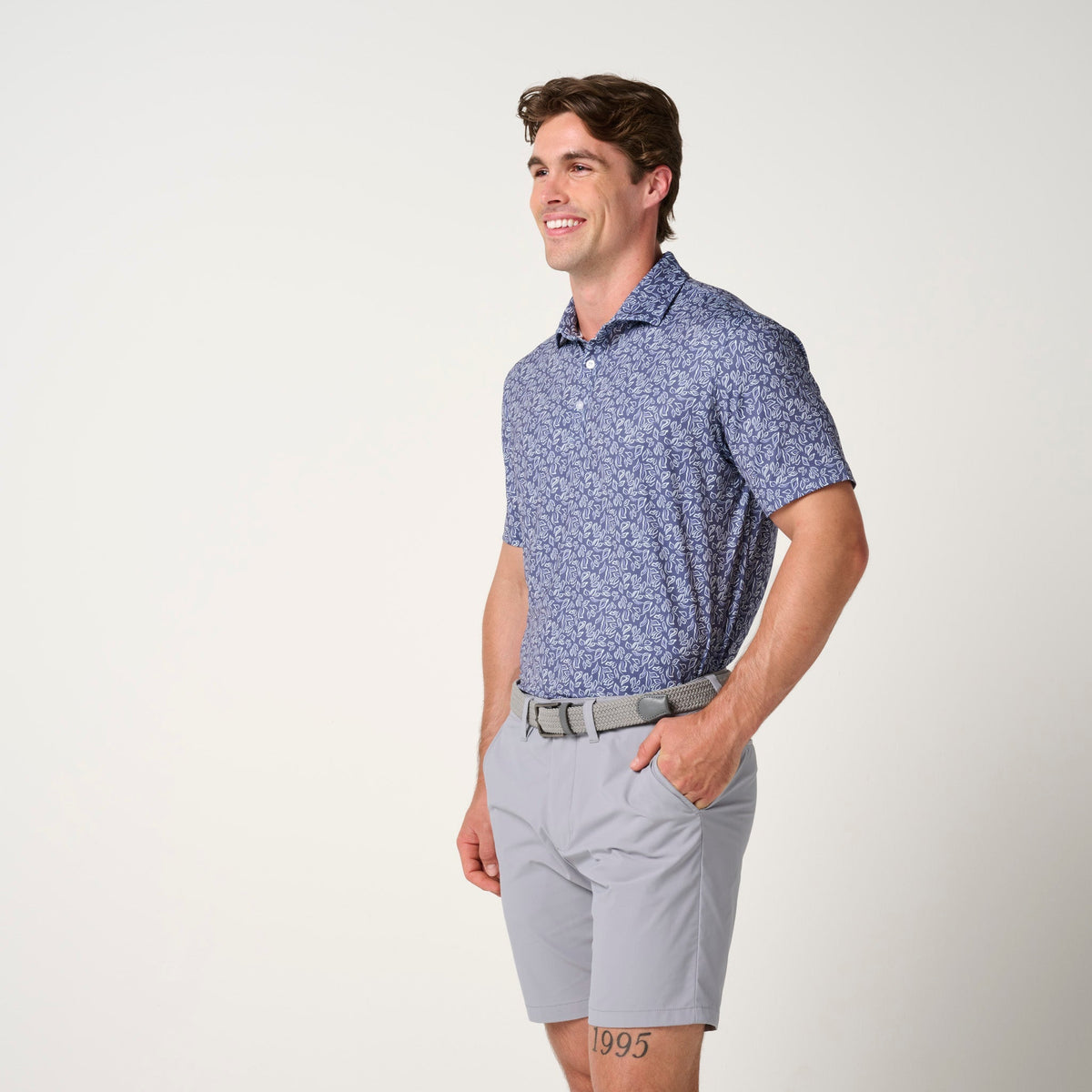 Floral Performance Polo