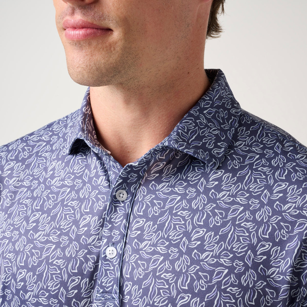 Floral Performance Polo