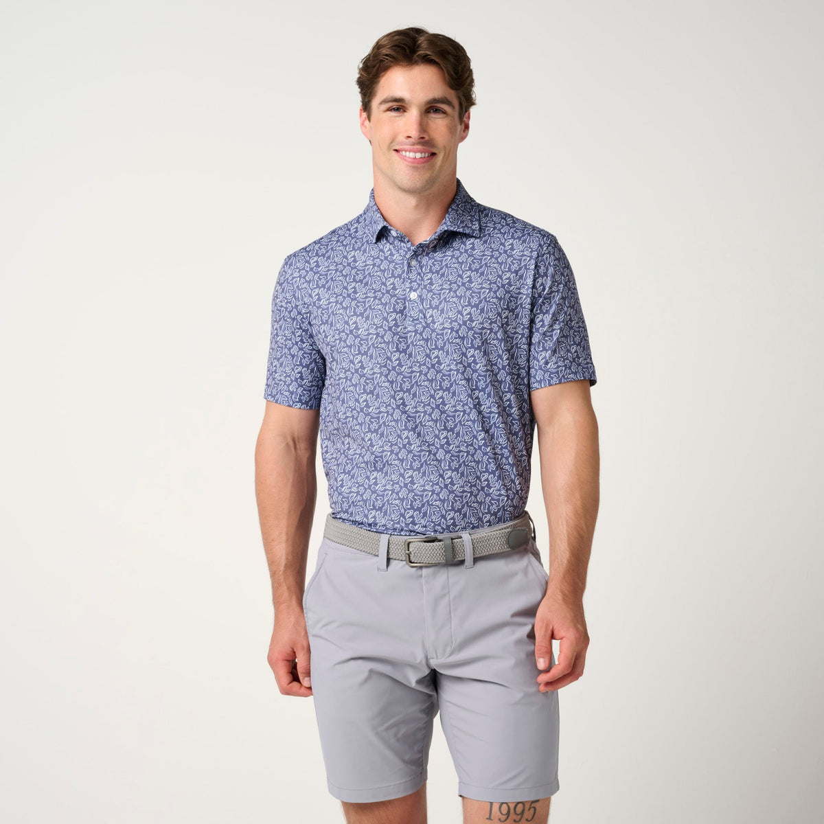 Floral Performance Polo
