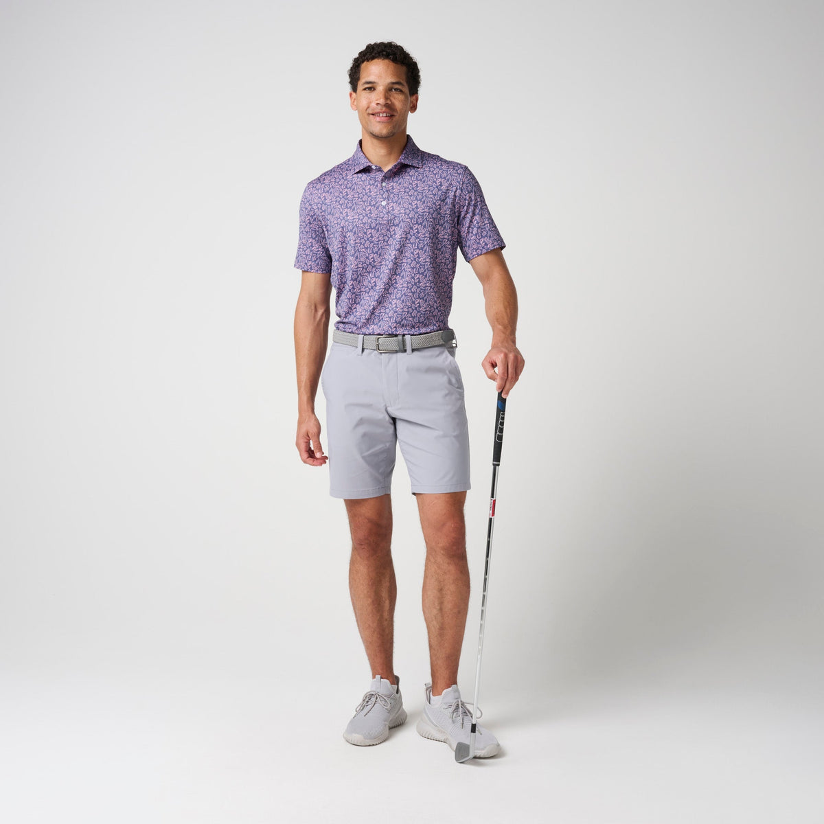 Floral Performance Polo