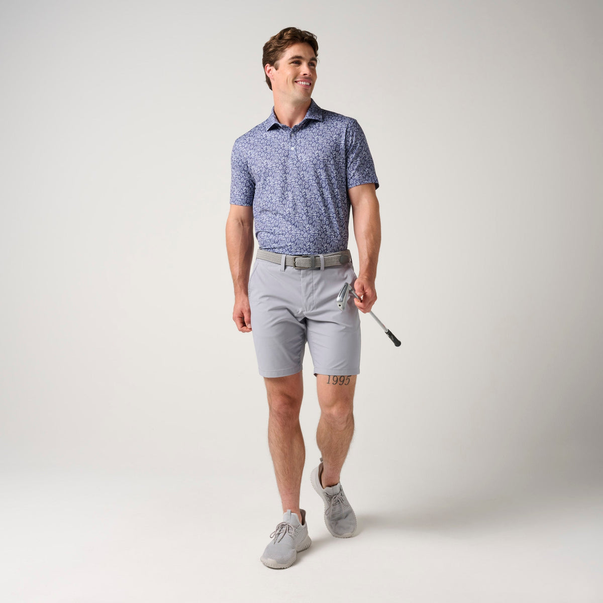 Floral Performance Polo