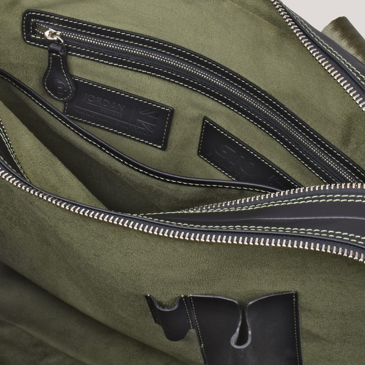 gto twin briefcase green inner