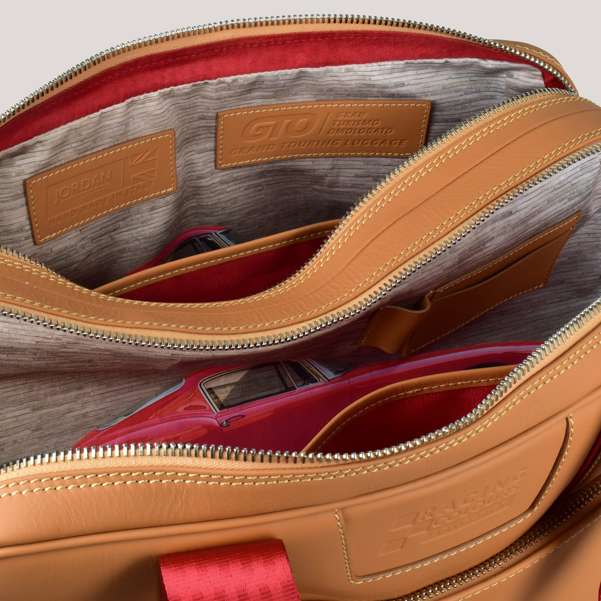 gto twin briefcase tan inner