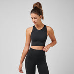 High Neck Pocket Long Bra