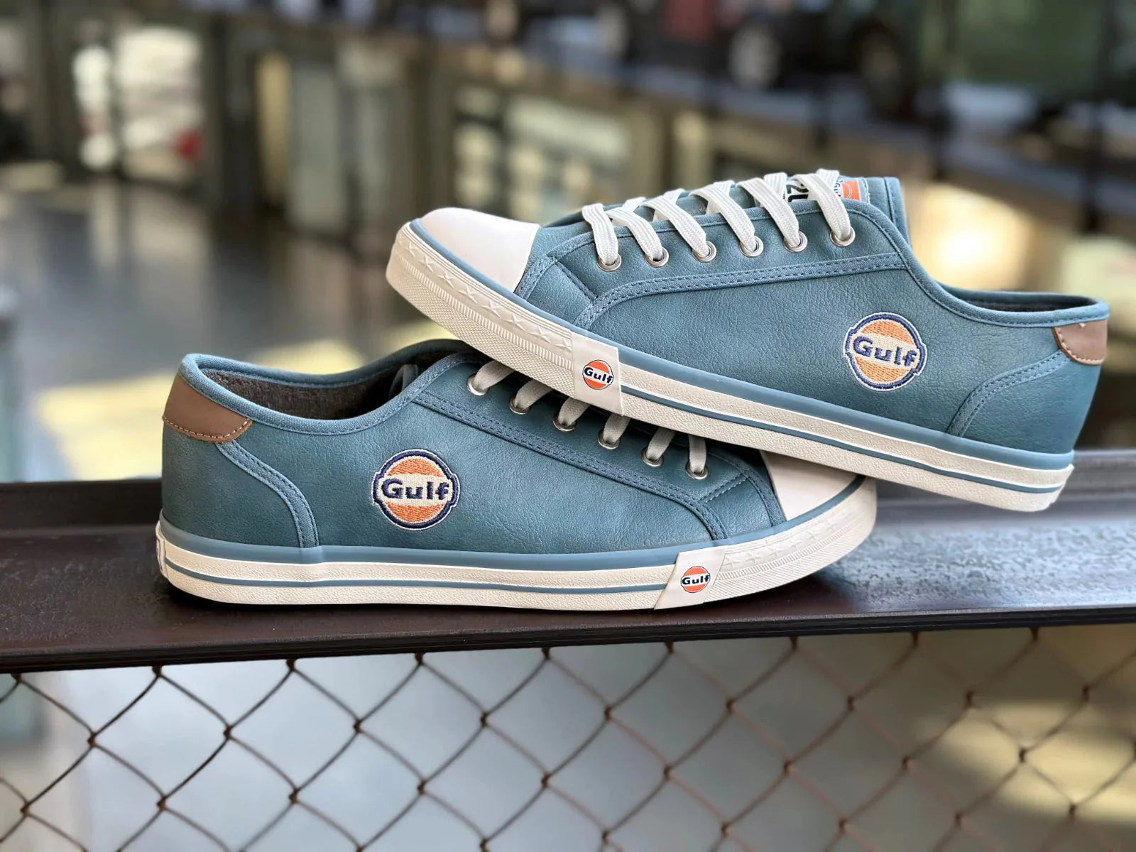 GrandPrix Originals Men's Gulf Low Top Sneakers - Stone Blue