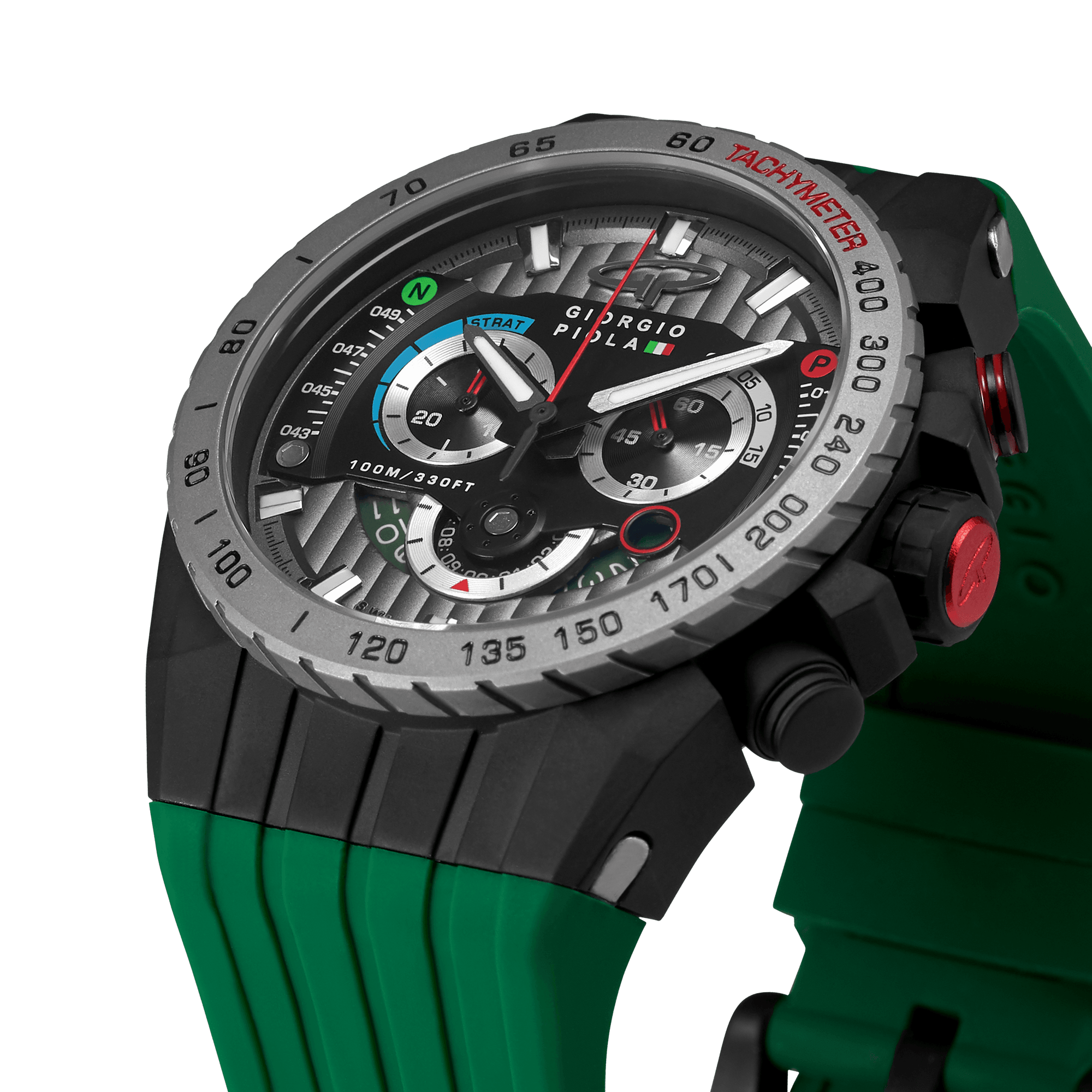 Speedtrap - Green Swiss Sport Chrono Watch